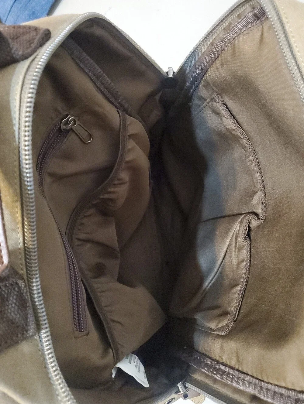Canvas Travel Briwn Backpack Casual  Sling Bag Stylish Unisex School Backpack